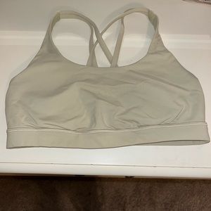 Green yellow lululemon align sports bra